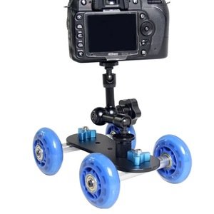 YELANGU YLG0105B Mini Scaled Camera Dolly Track Car for Canon / Nikon Cameras / DSLR Camera(Blue)