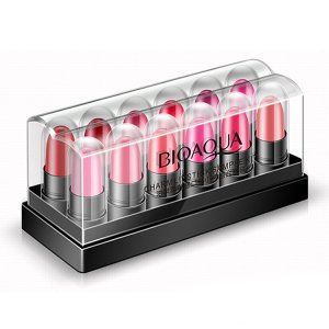 12 pcs Bioaqua non-fading waterpoof cosmetic mini lipstick set