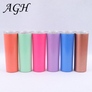 20 oz stainless steel tumbler Cups Skinny Bottle with straws and lid Tumbler Wholesale Water 20 OZ Tumbler