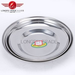 2019 Hot Sale Cheap Custom Price Stainless Steel Plate Cake Plate Dish