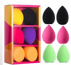 2019 new microfiber cosmetic facial  latex free face puff beauty make up egg blenders packaging private label makeup sponge