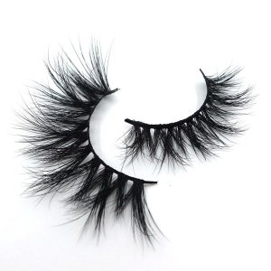 2019 new style hot sales cruelty free 3d mink eyelashes 25mm length big eyelash in North America