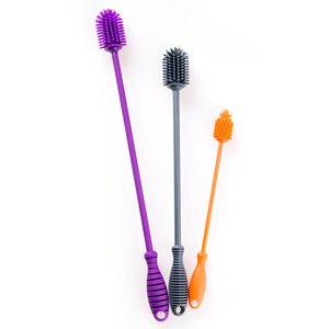 Arrival Manual Wholesale Silicone Baby Bottle Cleaning Brush for Baby Milk Bottle