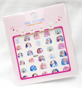 B001-040 3D cartoon kids wholesales nail sticker for children