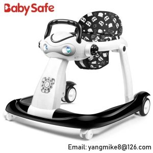 Babysafe foldable Speed control adjustable big wheel baby walker