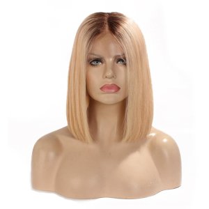 Brazilian Short Ombre 4 613 Human Hair Wigs Blonde Bob Lace Front Wig