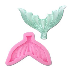 cake decoration silicone fondant mould silica gel Mermaid tail mold