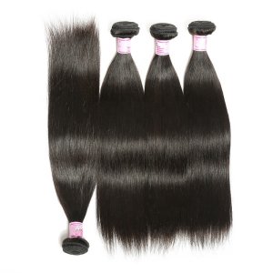 Cheap factory price virgin indian hair extension human silky straight hair weave bundles with closure