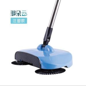 cordless hand push propelled spin household sweeper for floor dust cleaning