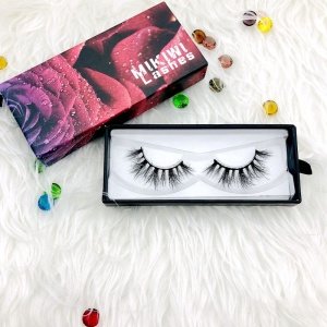 Custom eyelashes packaging box with own logo wholesale 100% hand made mink lashes
