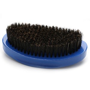 Customized Processing Man's Bristle Hair Brush Arc Curved Beard Comb Solid Wood Hard 360 Wave Curve Brush
