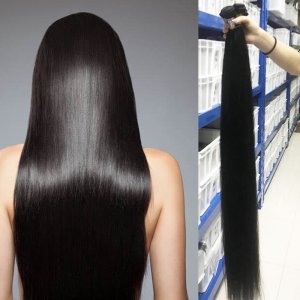 Cuticle Aligned Hair Straight Virgin Hair Weave Long Bundles 100% Human Hair Bundles 34 36 38 40inch 1pc Natural Color