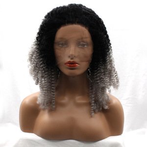 Fashion Synthetic Long Kinky Curly Hair Wig