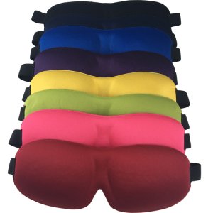 Five Colors In Stock Personalized 3D Sleeping Eye  Mask