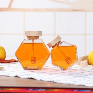 Glass Honey Jar Empty Glass Bottle For Honey
