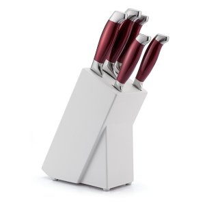 High Quality Factory Direct Sale  5 pcs knife set Stainless Steel Double Bolster Hollow Handle kitchen Knife Set