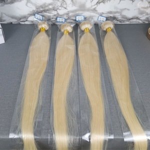 Highknight Brazilian 24 inch 613 Virgin Straight Blonde Human Hair Bundles