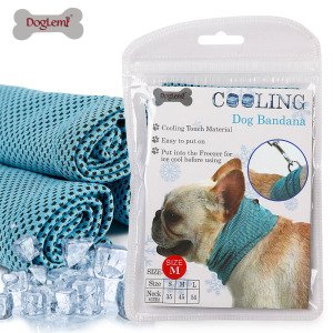 Instant Cooling Pet Bandana Dog Scarf Bulldog Summer Cooling Towel Wrap