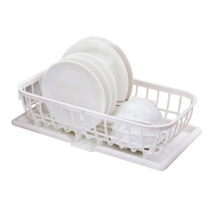 Kitchen Dish Drying Rack plastic Cup Drainer Washing Cup Plate Holder Basket Cutlery Organizer Tray