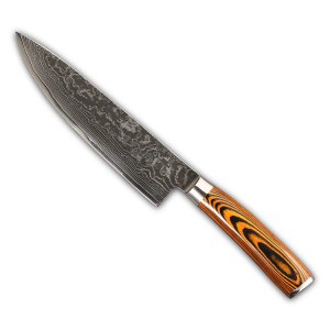 Lifemaster 67 layers vg10 japanese steel damascus kitchen chef knife with pakka wood handle