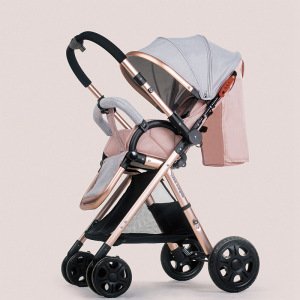 Luxury Baby Stroller 2-in-1 Lightweight Foldable Baby Carriage Portable Pram Can Bring It To Aircraft
