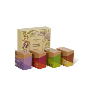 Manufacture Price Handmade Natural And Whitening Soap Bar Gift Set 4