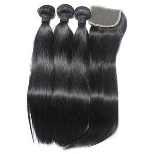 Mink Hair Bundles Straight Unprocessed Indian Straight Hair Weave Cuticle Aligned Hair Mink