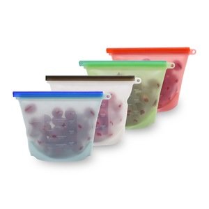 Multipurpose Reusable Food Storage Bags BPA Free Silicone Keeping Fresh Food Storage Bags