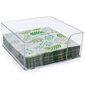 Napkin Holder, Clear Acrylic Cocktail Napkin Holder for Restaurant,Office,Party,Home Table