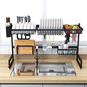 Organize the Kitchen Space by Shelving the Plate Storage Rack Stainless Steel