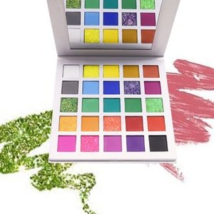 Professional Makeup Cardboard Packaging Matte Shimmer Colorful Eyeshadow Palette