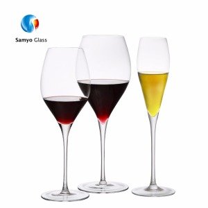 Samyo high quality custom bohemia crystal wine glass