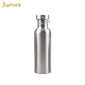 single wall  stainless steel sports water bottle