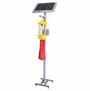 Solar rechargeable Frequency Vibrancy photocatalyst Field & Garden Pest Killing Fly moth mosquito Control Lamp