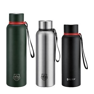 Steel sports water bottles stainless with logo vacuum thermal flask
