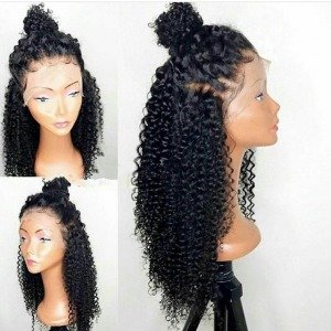 wet and wavy brazilian human hair cheap lace front wig with baby hair