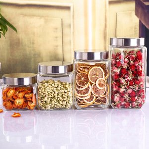 Wevi glass food storage containers dry food jar air tight