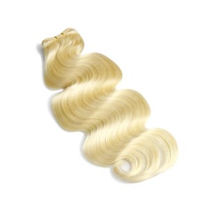 Wholesale 100% human hair original brazilian virgin # 613 hair extensions blonde color silky straight body wave