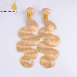 wholesale best quality human blonde color 613 hair extension human hair
