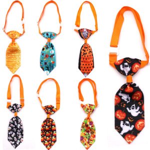 Wholesale Multicolor Halloween Holiday Pe Dog Collar Bow Tie Dog Tie