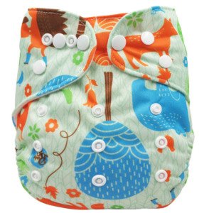 Wholesale New Design Washable Breathable Microfiber Baby Cloth Diapers