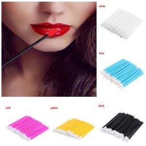 Wholesale Price 50pcs/bag Makeup Cosmetic  Disposable Lip Brush Lip Gloss Tube with Brush