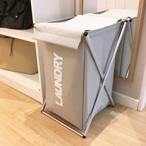 X Frame Fold up Laundry Basket Bag Collapsible Clothes Storage Organizer Dirty Clothes Laundry Hamper