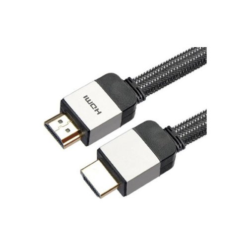 Cable Power CPAL003-7.5m Aluminium Flat HDMI Cable Braided 7.5m