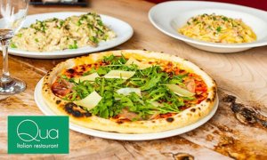 Choice of One Pasta, Pizza, Salad or Risotto Dish for Two or Four at Qua Italian (Up to 53% Off)