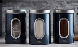 Groupon Goods Cooks professional three-piece kitchen canister set
