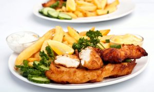 Fish and Chips for Up to Four at Friends Cafe & Pizzeria