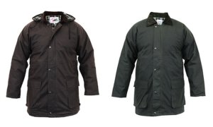 Men's Wax Parka Jacket with Detachable Hood