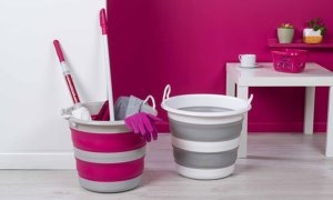 One or Two Kleeneze 30L Collapsible Cleaning Buckets