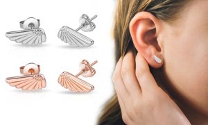 One or Two Pairs of Philip Jones Angel Wings Plated Earrings